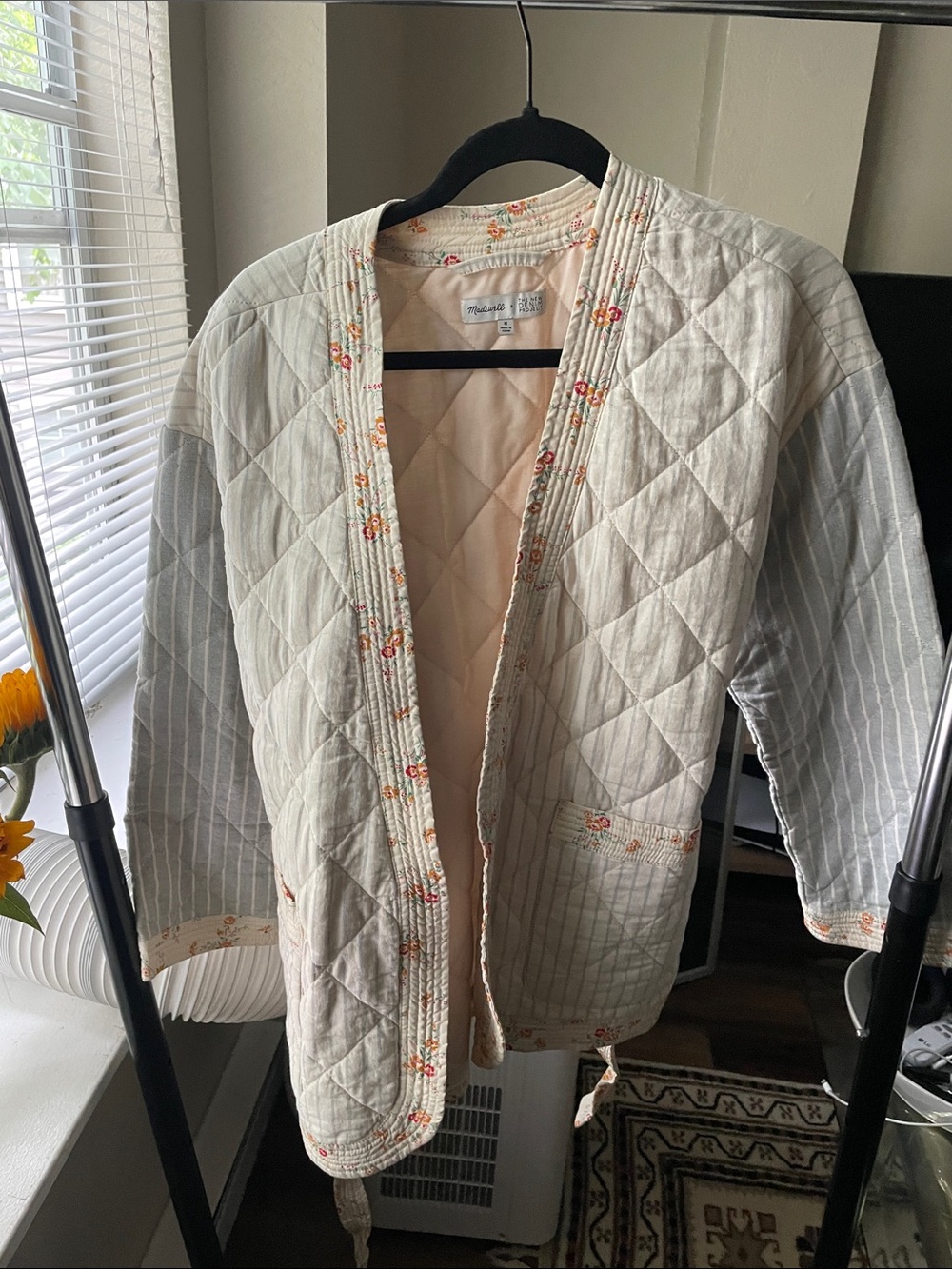 Madewell x New Denim Project Quilted Wrap Jacket